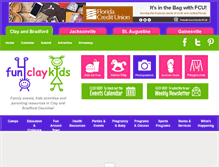 Tablet Screenshot of fun4claykids.com